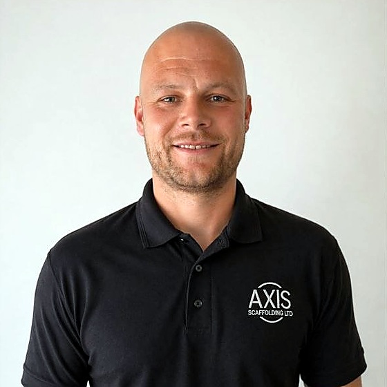 Ashley, founder of Axis Scaffolding Ltd