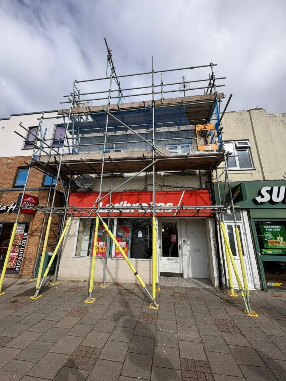 Roof Scaffolding in Hadleigh, Essex — real Axis Scaffolding project photograph
