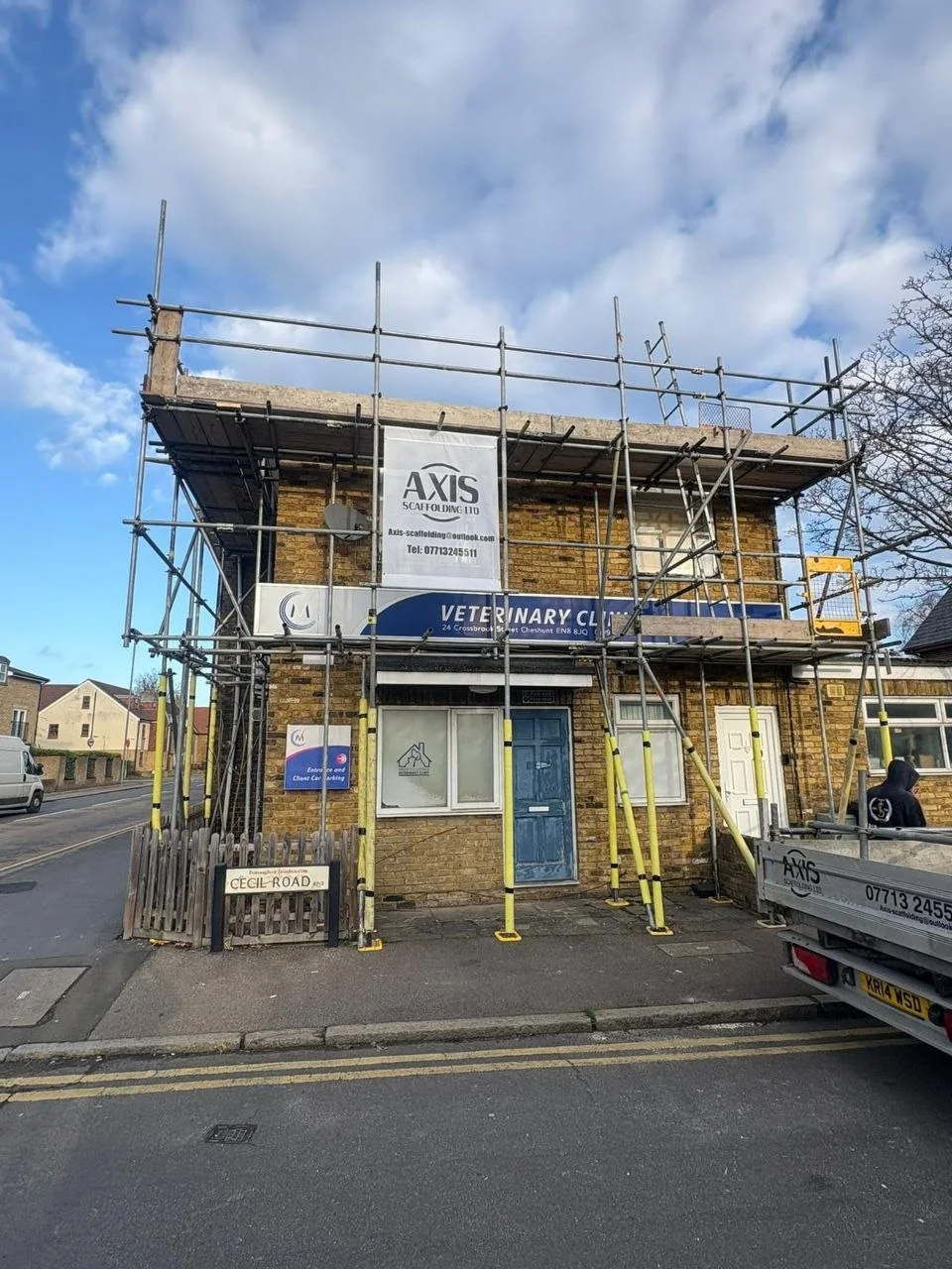 Domestic Scaffolding in Leigh-on-Sea, Essex — real Axis Scaffolding project photograph